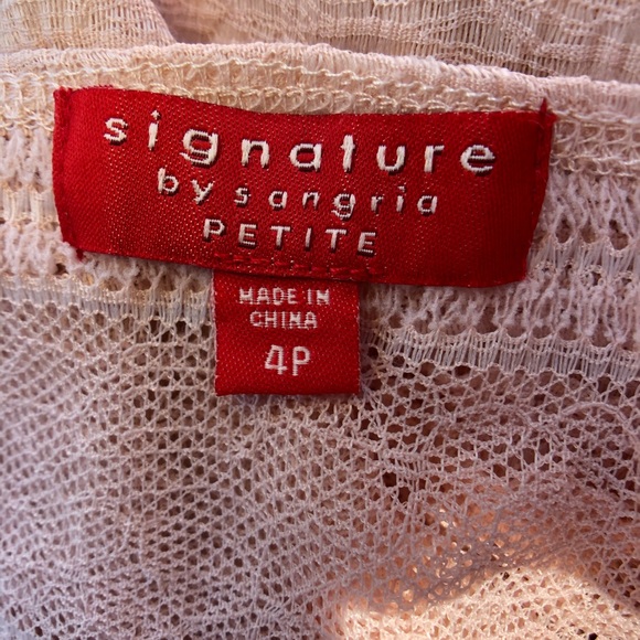 Petite Pink short sleeve stretchy Dress - Picture 4 of 5